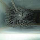 Step 7.scrubbing the duct walls clean